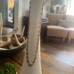 Gold choker sunburst necklace